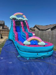 15FT Rainbow Waterslide