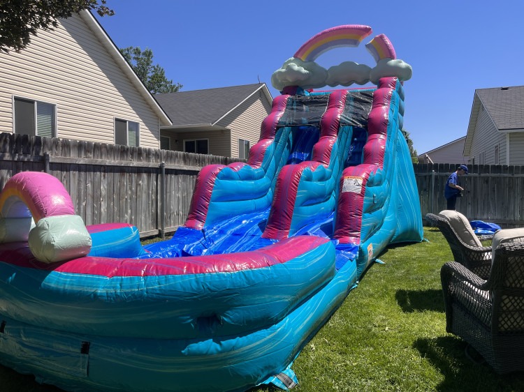 15FT Rainbow Waterslide
